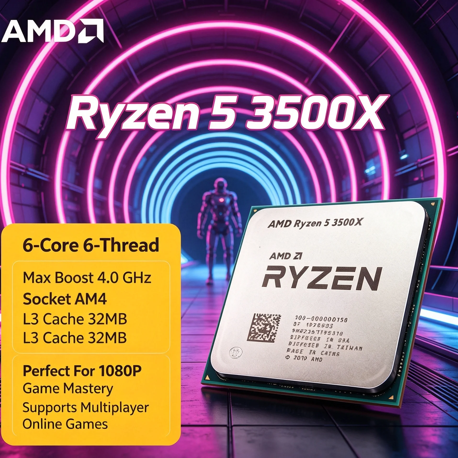 Pc Gaming Amd Ryzen 5 - Procesor AMD Ryzen 5 3500X do