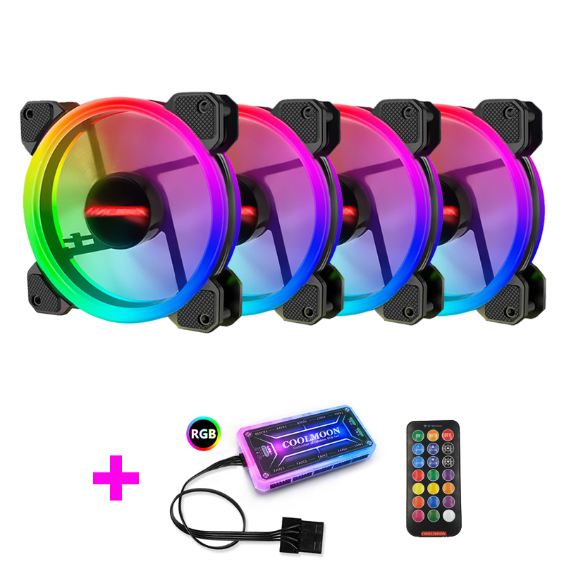 Pc Gaming Rgb - Wentylator obudowy Coolmoon, wentylator RGB do