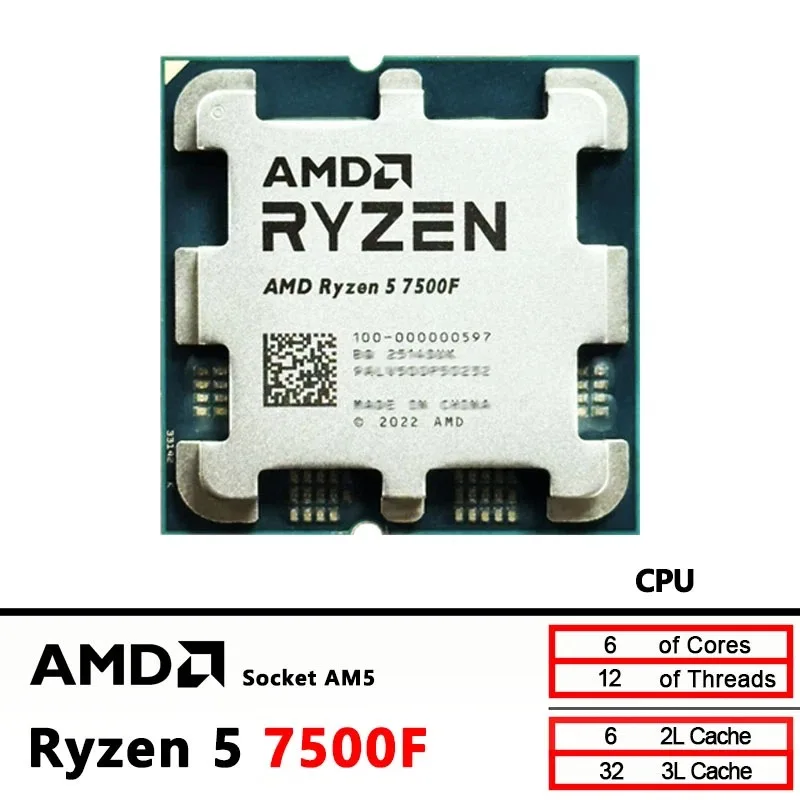 Procesor AMD Ryzen 5 7500F, 6  – Pc Gaming Amd Ryzen 5 recenzja i cena